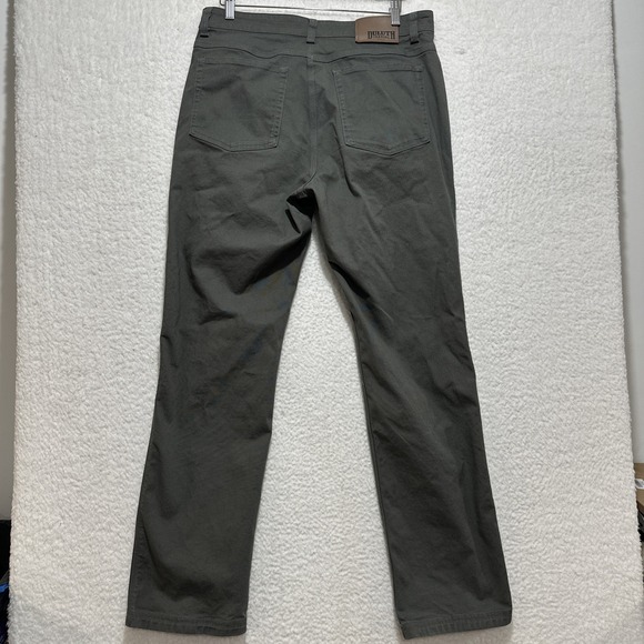 Duluth Trading Company Flex Fire Hose Relaxed Fit Gray Canvas Pants Men's Sz 34 - Picture 2 of 16